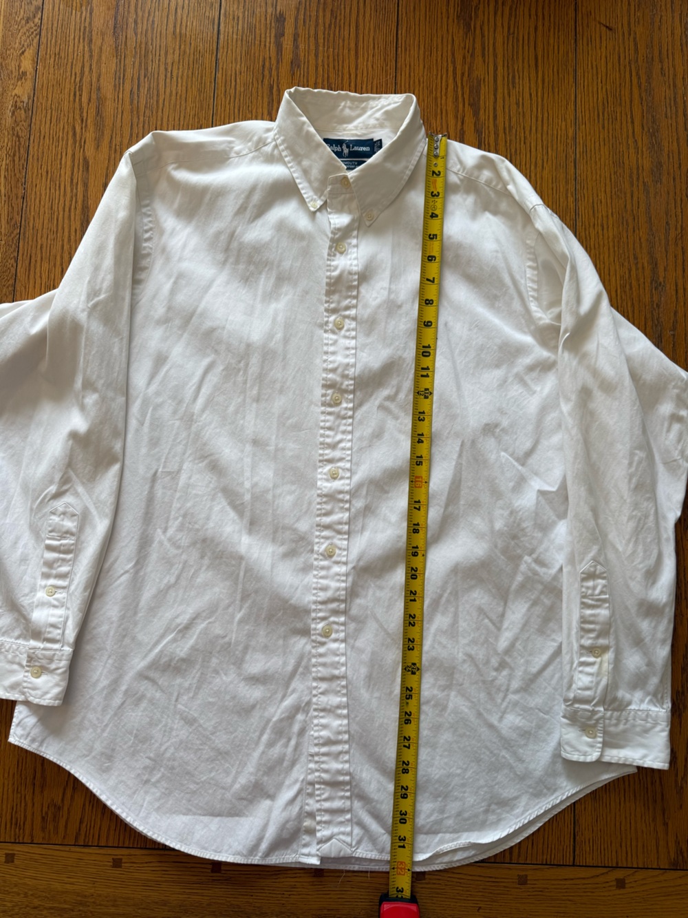 Ralph Lauren Classic White Oxford Button-Down Shirt